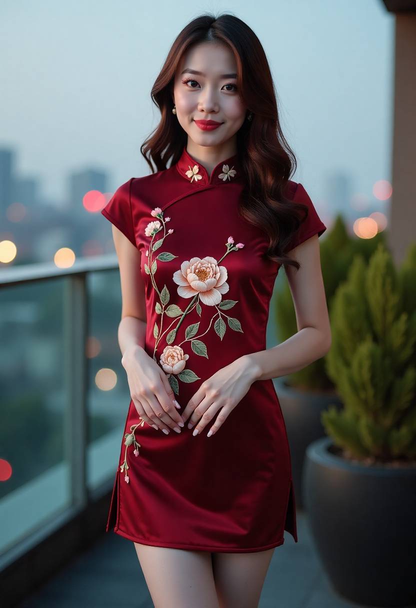 夜色中的老街与一扇亮着灯的窗